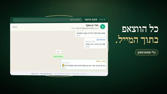 ווצאפ במייל - איך זה עובד, שכבה אחר שכבה